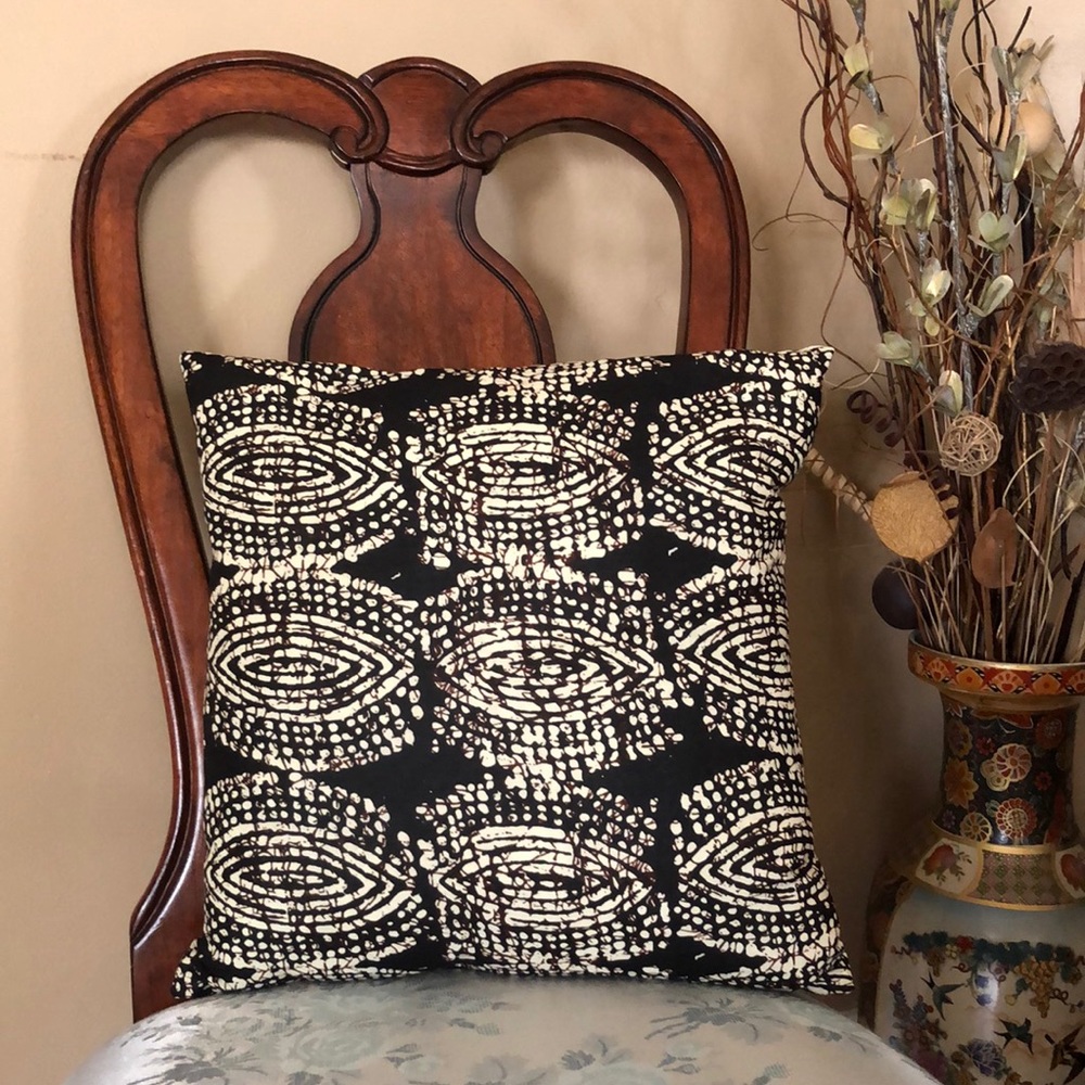 Handcrafted Ankara Print 16x16 Accent Pillow Cover